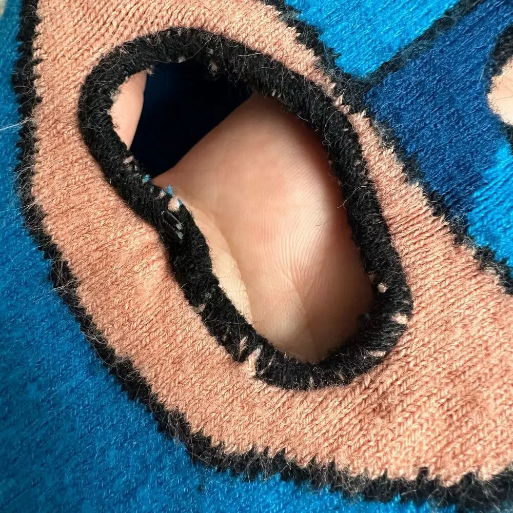 DC Comics Batman Full Face Ski Mask Beanie Balaclava Winter Knit Hat Blue Kids
